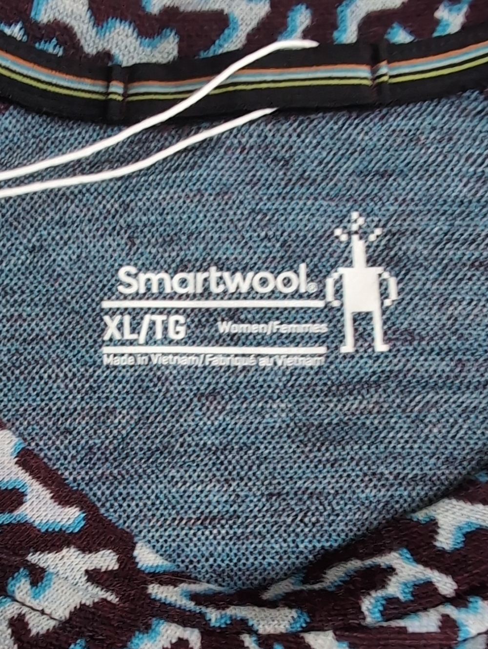 Smartwool Merino 250 Purple Iris Retro Line Baselayer Top - Picture 3 of 3
